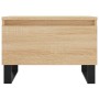 Mesa de centro madera de ingeniería roble Sonoma 50x46x35 cm de , Mesas de centro - Ref: Foro24-830882, Precio: 48,42 €, Desc...