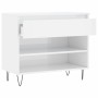 Mueble zapatero madera contrachapada blanco brillo 70x36x60 cm de , Zapateros y organizadores de calzado - Ref: Foro24-831438...