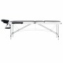 Camilla de masaje plegable 3 zonas aluminio negro y blanco de , Mesas de masaje - Ref: Foro24-110236, Precio: 157,23 €, Descu...