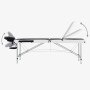 Camilla de masaje plegable 3 zonas aluminio negro y blanco de , Mesas de masaje - Ref: Foro24-110236, Precio: 157,23 €, Descu...