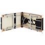 Camilla de masaje plegable 3 zonas aluminio negro y blanco de , Mesas de masaje - Ref: Foro24-110236, Precio: 157,23 €, Descu...
