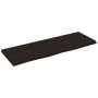 Encimera baño madera maciza tratada marrón oscuro 80x30x2 cm de , Encimeras - Ref: Foro24-3156209, Precio: 34,06 €, Descuento: %