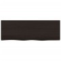 Encimera baño madera maciza tratada marrón oscuro 80x30x2 cm de , Encimeras - Ref: Foro24-3156209, Precio: 34,06 €, Descuento: %
