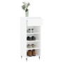 Mueble zapatero madera contrachapada blanco 40x36x105 cm de , Zapateros y organizadores de calzado - Ref: Foro24-831452, Prec...