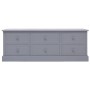Mueble para TV madera de paulownia gris oscuro 108x30x40 cm de , Muebles TV - Ref: Foro24-338526, Precio: 141,01 €, Descuento: %