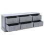 Mueble para TV madera de paulownia gris oscuro 108x30x40 cm de , Muebles TV - Ref: Foro24-338526, Precio: 141,01 €, Descuento: %