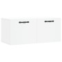 Armario de pared madera de ingeniería blanco 80x36,5x35 cm de , Taquillas y armarios de almacenamiento - Ref: Foro24-830068, ...