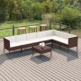 Set muebles de jardín 8 pzas y cojines ratán sintético marrón de , Conjuntos de jardín - Ref: Foro24-3094427, Precio: 688,90 ...