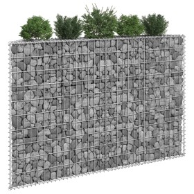 Arriate de gaviones de trapecio acero galvanizado 150x20x100 cm de , Maceteros y jardineras - Ref: Foro24-145654, Precio: 63,...