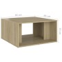 Mesas de centro 4 pzas contrachapada roble Sonoma 33x33x33 cm de , Mesas de centro - Ref: Foro24-806816, Precio: 51,07 €, Des...