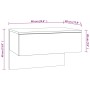 Mesita de noche de pared blanco brillante de , Mesitas de noche - Ref: Foro24-810947, Precio: 50,22 €, Descuento: %