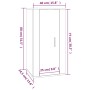 Mueble para TV de pared gris hormigón 40x34,5x80 cm de , Muebles TV - Ref: Foro24-816676, Precio: 55,12 €, Descuento: %