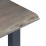 Mesa consola 115x35x76 cm madera maciza de acacia y hierro gris en Mesas auxiliares | Comprar online en Foru.es