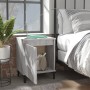 Mesitas de noche con patas de metal gris Sonoma 40x30x50 cm de , Mesitas de noche - Ref: Foro24-813119, Precio: 57,49 €, Desc...