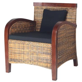 Sillón de ratán tejido a mano de , Sillones - Ref: Foro24-242025, Precio: 211,94 €, Descuento: %