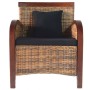Sillón de ratán tejido a mano de , Sillones - Ref: Foro24-242025, Precio: 211,94 €, Descuento: %