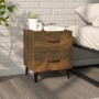 Mesita de noche color roble ahumado 40x35x47,5 cm de , Mesitas de noche - Ref: Foro24-817291, Precio: 33,42 €, Descuento: %