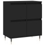 Aparador de madera contrachapada negro 60x35x70 cm de , Aparadores - Ref: Foro24-831205, Precio: 77,29 €, Descuento: %