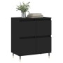 Aparador de madera contrachapada negro 60x35x70 cm de , Aparadores - Ref: Foro24-831205, Precio: 77,29 €, Descuento: %