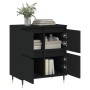 Aparador de madera contrachapada negro 60x35x70 cm de , Aparadores - Ref: Foro24-831205, Precio: 77,29 €, Descuento: %