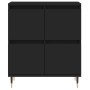 Aparador de madera contrachapada negro 60x35x70 cm de , Aparadores - Ref: Foro24-831205, Precio: 77,29 €, Descuento: %