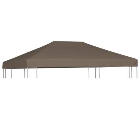 Toldo de cenador gris topo 310 g/m² 3x4 m de , Cubiertas para carpas y cenadores - Ref: Foro24-46623, Precio: 80,33 €, Descue...