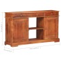 Aparador de madera maciza de acacia 135x35x75 cm de , Aparadores - Ref: Foro24-323543, Precio: 274,95 €, Descuento: %