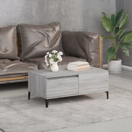 Mesa de centro madera contrachapada gris Sonoma 90x50x36,5 cm de , Mesas de centro - Ref: Foro24-821122, Precio: 71,81 €, Des...