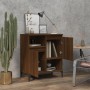 Aparador madera contrachapada marrón roble 60x35x70 cm de , Aparadores - Ref: Foro24-821155, Precio: 78,92 €, Descuento: %