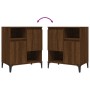 Aparador madera contrachapada marrón roble 60x35x70 cm de , Aparadores - Ref: Foro24-821155, Precio: 78,92 €, Descuento: %
