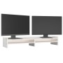 Soporte para monitor madera maciza de pino blanco 100x24x16 cm de , Bases y elevadores para ordenadores - Ref: Foro24-813990,...