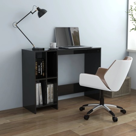 Escritorio notebook contrachapado negro brillante 102,5x35x75cm de , Escritorios - Ref: Foro24-808348, Precio: 79,53 €, Descu...