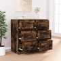 Aparador de madera contrachapada roble ahumado 70x35,5x67,5 cm de , Aparadores - Ref: Foro24-816437, Precio: 141,49 €, Descue...