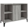 Armario de lavabo madera contrachapada gris Sonoma 80x33x60 cm de , Tocadores de baño - Ref: Foro24-821298, Precio: 70,48 €, ...