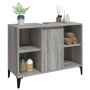 Armario de lavabo madera contrachapada gris Sonoma 80x33x60 cm de , Tocadores de baño - Ref: Foro24-821298, Precio: 70,48 €, ...