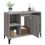 Armario de lavabo madera contrachapada gris Sonoma 80x33x60 cm de , Tocadores de baño - Ref: Foro24-821298, Precio: 70,48 €, ...