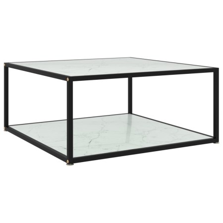 Mesa de centro vidrio templado blanco 60x60x35 cm de , Mesas de centro - Ref: Foro24-322894, Precio: 93,62 €, Descuento: %