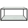 Mesa de centro vidrio templado blanco 60x60x35 cm de , Mesas de centro - Ref: Foro24-322894, Precio: 93,62 €, Descuento: %