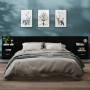 Mesitas de noche de pared 2 unidades negras de , Mesitas de noche - Ref: Foro24-811010, Precio: 125,83 €, Descuento: %
