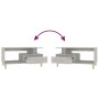 Mesa de centro madera contrachapada gris hormigón 90x49x45 cm de , Mesas de centro - Ref: Foro24-819616, Precio: 62,57 €, Des...