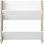 Zapateros de pared 4uds contrachapada blanco y roble 60x18x60cm de , Zapateros y organizadores de calzado - Ref: Foro24-80673...