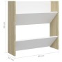 Zapateros de pared 4uds contrachapada blanco y roble 60x18x60cm de , Zapateros y organizadores de calzado - Ref: Foro24-80673...