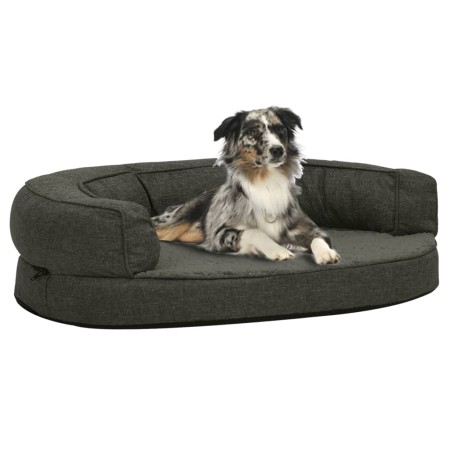 Colchón para cama de perro ergonómico gris oscuro 75x53 cm de , Camas para perros - Ref: Foro24-171293, Precio: 66,08 €, Desc...