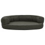 Colchón para cama de perro ergonómico gris oscuro 75x53 cm de , Camas para perros - Ref: Foro24-171293, Precio: 66,08 €, Desc...