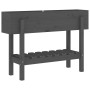 Arriate elevado de jardín madera maciza pino gris 101x30x69 cm de , Maceteros y jardineras - Ref: Foro24-825242, Precio: 74,2...