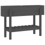 Arriate elevado de jardín madera maciza pino gris 101x30x69 cm de , Maceteros y jardineras - Ref: Foro24-825242, Precio: 74,2...