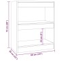 Estantería/divisor de espacios color gris Sonoma 60x30x72 cm de , Librerías y estanterías - Ref: Foro24-813600, Precio: 41,97...