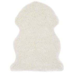 Alfombra de piel de oveja sintética blanco 60x90 cm de , Alfombras - Ref: Foro24-284710, Precio: 29,02 €, Descuento: %