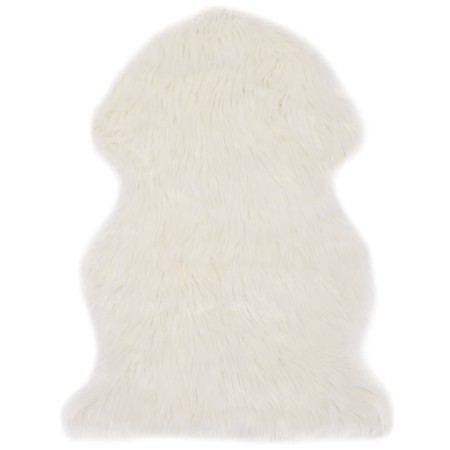 Alfombra de piel de oveja sintética blanco 60x90 cm de , Alfombras - Ref: Foro24-284710, Precio: 29,02 €, Descuento: %
