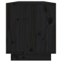 Mueble de TV de madera maciza de pino negro 110,5x34x40 cm de , Muebles TV - Ref: Foro24-813848, Precio: 80,45 €, Descuento: %